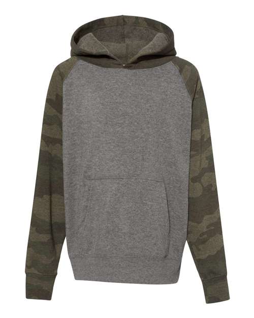 Nickel Heather/ Forest Camo - Independent Trading Co. - Independent Trading Co. PRM15YSB - Size: L