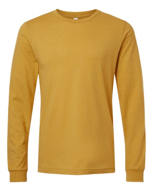 Heather Mustard - BELLA + CANVAS 3501CVC - Size: L