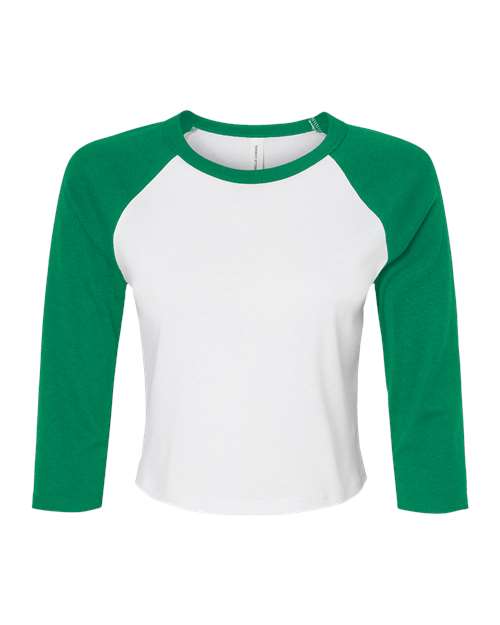White/ Kelly - BELLA + CANVAS 1200 - Size: 2XL