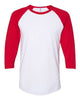 White/ True Red - JERZEES 560RR - Size: 2XL