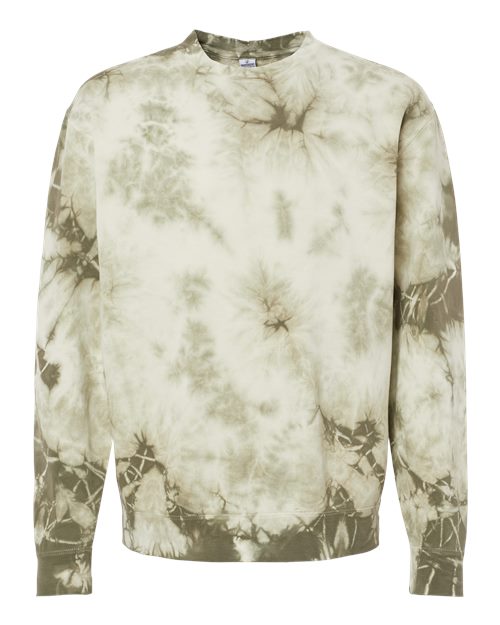 Tie Dye Olive - Independent Trading Co. - Independent Trading Co. PRM3500TD - Size: 2XL