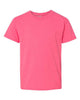 Safety Pink - Gildan - Gildan 5000B - Size: L