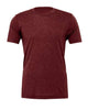 Cardinal Triblend - BELLA + CANVAS 3413 - Size: M