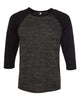 Black Marble/ Black - BELLA + CANVAS 3200 - Size: 2XL
