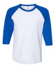 White/ Royal - JERZEES 560RR - Size: 2XL