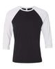 Black/ White - BELLA + CANVAS 3200 - Size: 2XL