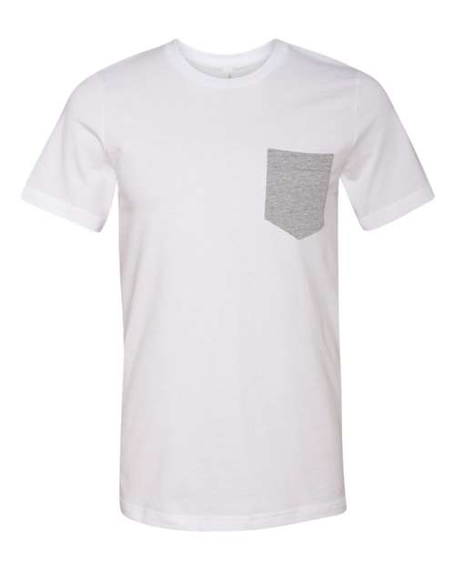 White/ Athletic Heather - BELLA + CANVAS 3021 - Size: S