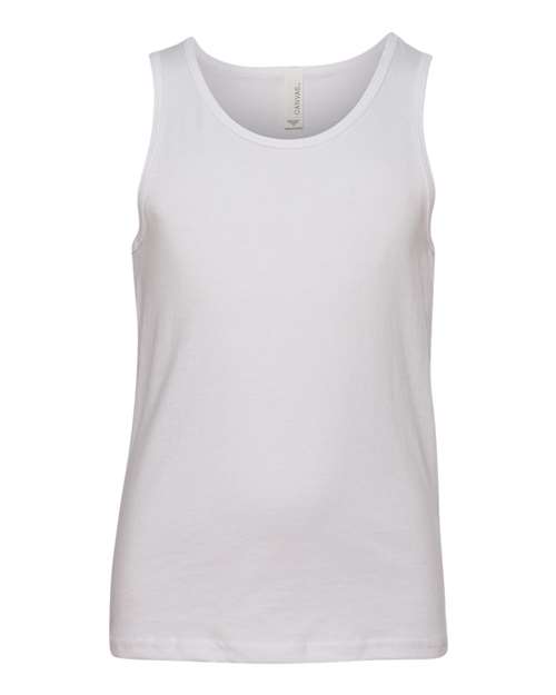 White - BELLA + CANVAS 3480Y - Size: M