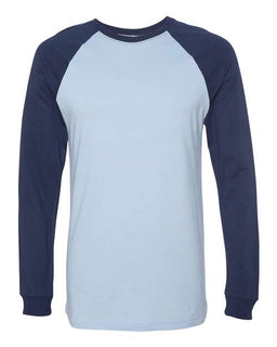 Baby Blue/ Navy - BELLA + CANVAS 3000 - Size: S
