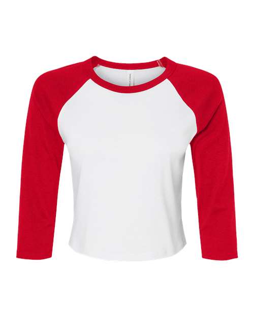 White/ Red - BELLA + CANVAS 1200 - Size: 2XL