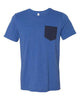 Heather True Royal/ Navy - BELLA + CANVAS 3021 - Size: M