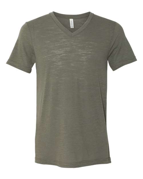 Olive Slub - BELLA + CANVAS 3655 - Size: S