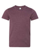 Heather Maroon - BELLA + CANVAS 3001YCVC - Size: L