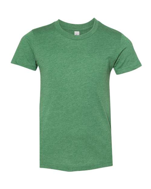Heather Grass Green - BELLA + CANVAS 3001YCVC - Size: L