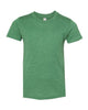 Heather Grass Green - BELLA + CANVAS 3001YCVC - Size: L