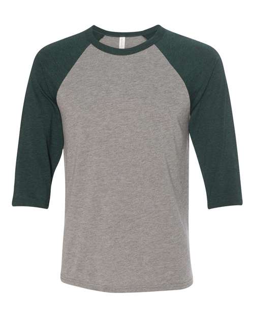 Grey/ Emerald Triblend - BELLA + CANVAS 3200 - Size: 2XL