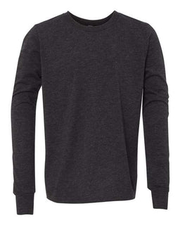 Charcoal Black Triblend - BELLA + CANVAS 3513Y - Size: L