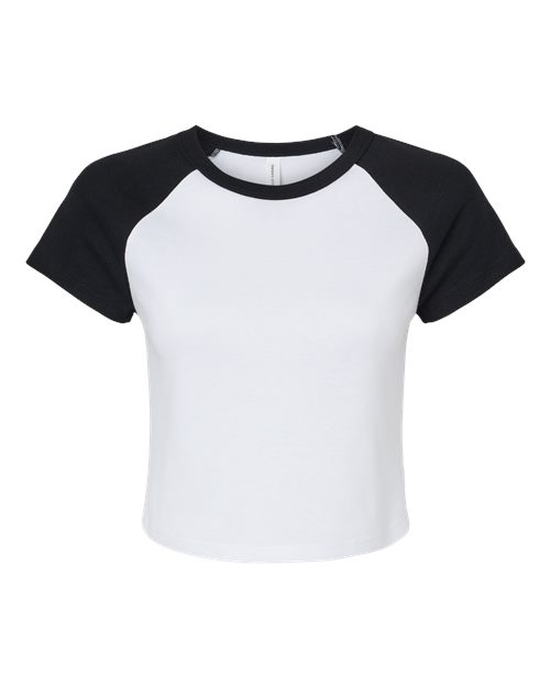 White/ Black - BELLA + CANVAS 1201 - Size: 2XL