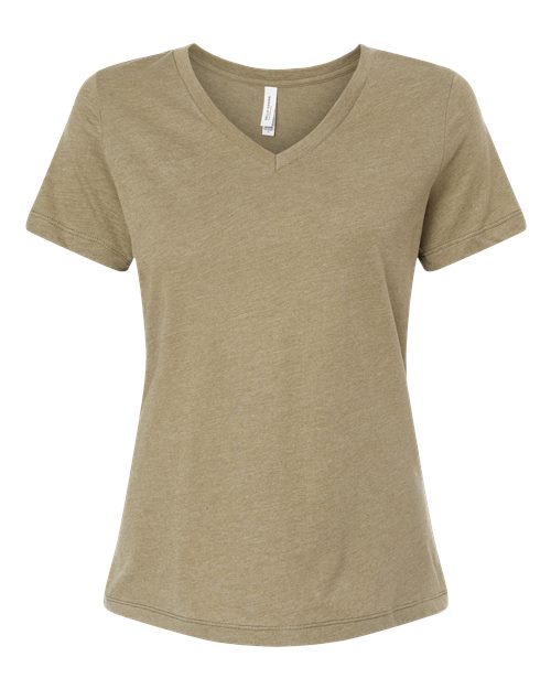 Heather Olive - BELLA + CANVAS 6405CVC - Size: L