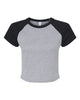 Athletic Heather/ Black - BELLA + CANVAS 1201 - Size: 2XL