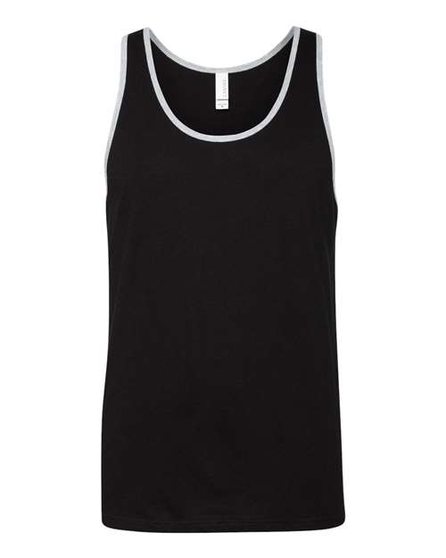 Black/ Athletic Heather - BELLA + CANVAS 3480 - Size: S