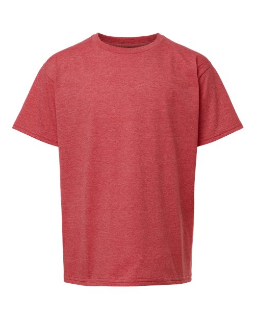Heather Red - Gildan - Gildan 64000B - Size: L
